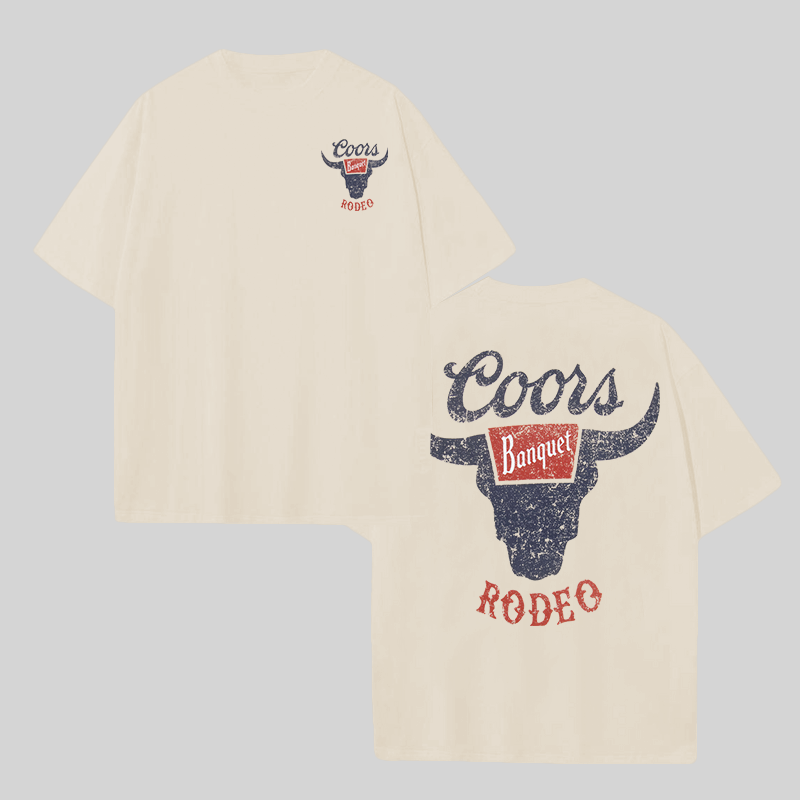 Coors Banquet Rodeo Printed Unisex T-shirt Image - 1