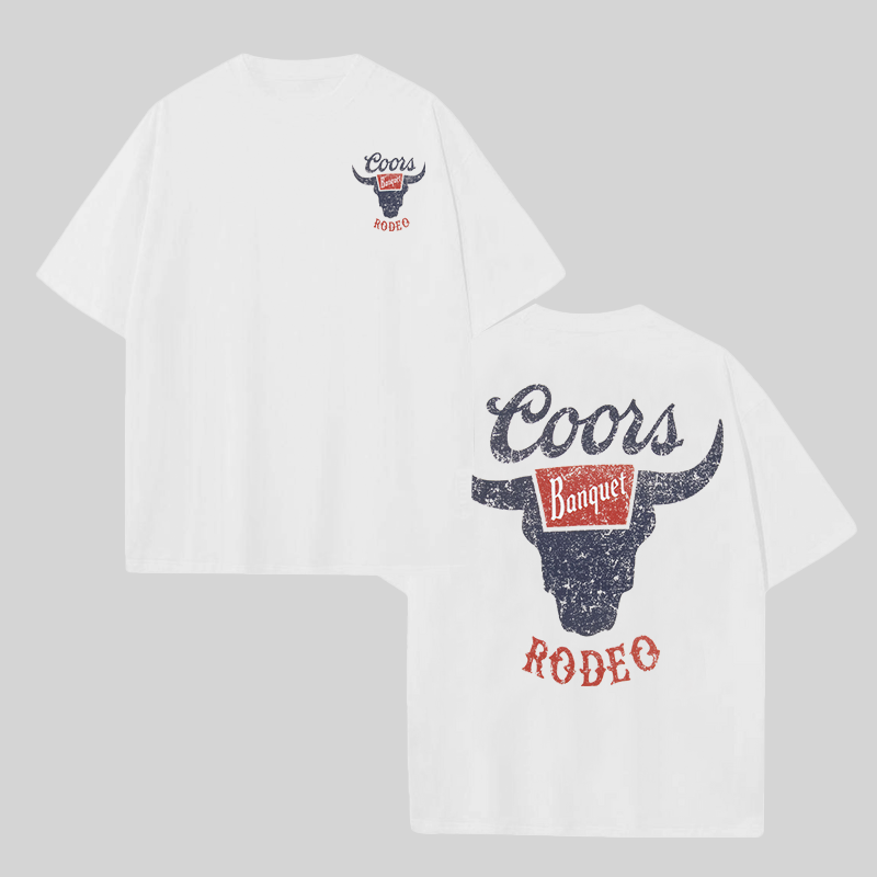 Coors Banquet Rodeo Printed Unisex T-shirt Image - 2
