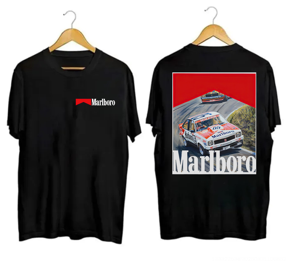 Marlboro Vintage Printed Unisex Oversized T-shirt Image - 2