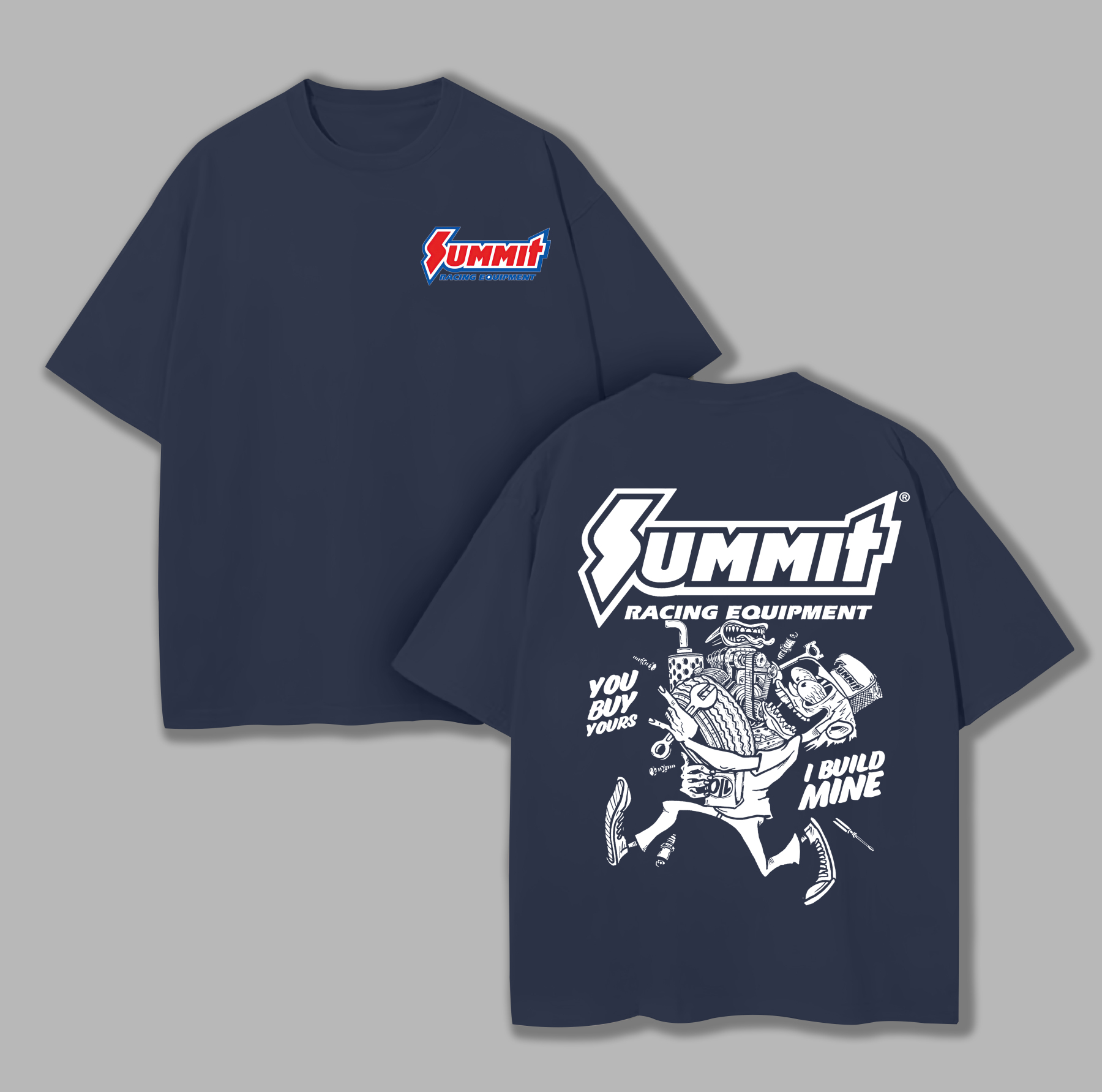 Summit Racing Equipment Printed Unisex Oversized T-shirt Image - 8