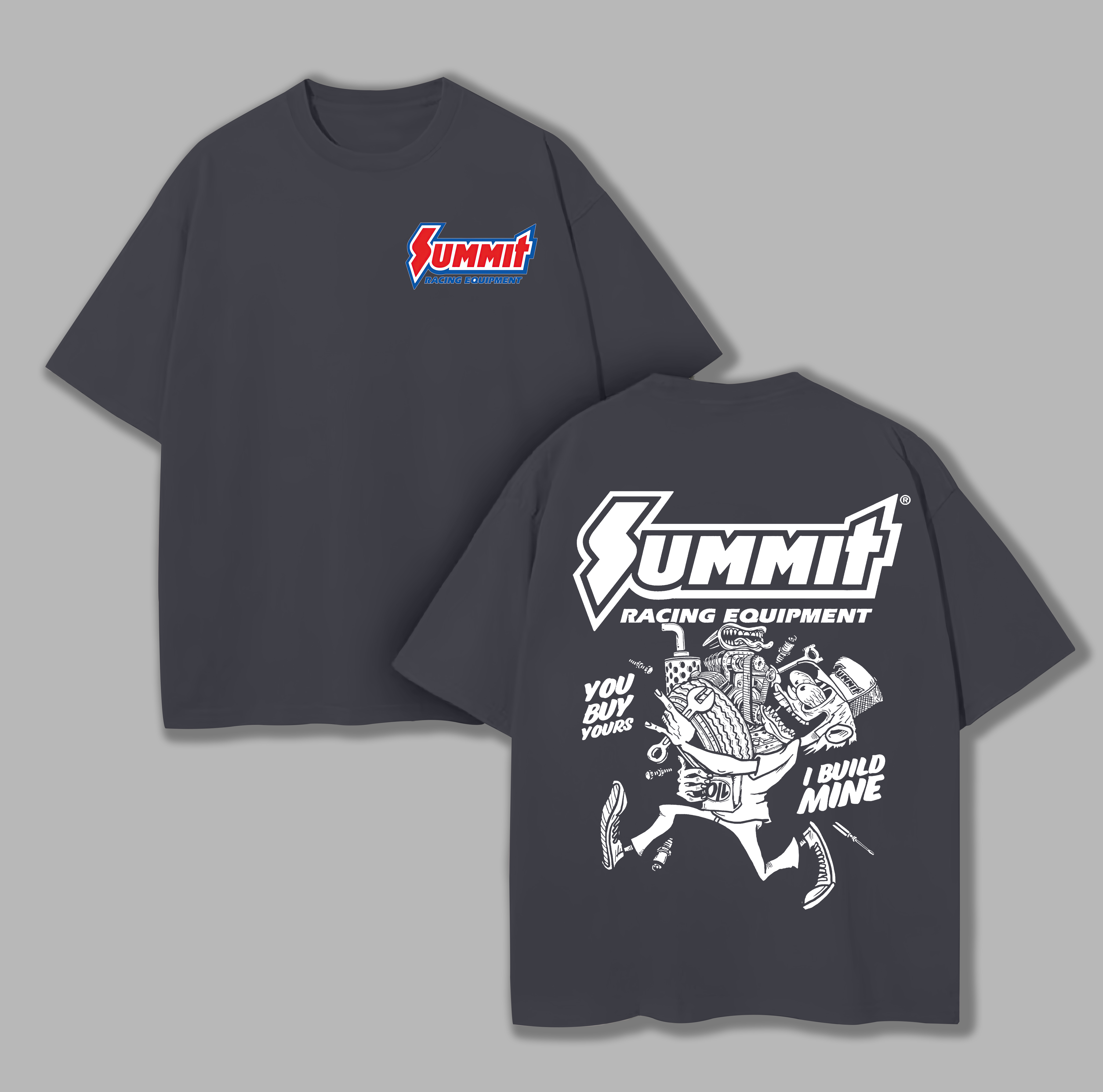 Summit Racing Equipment Printed Unisex Oversized T-shirt Image - 9