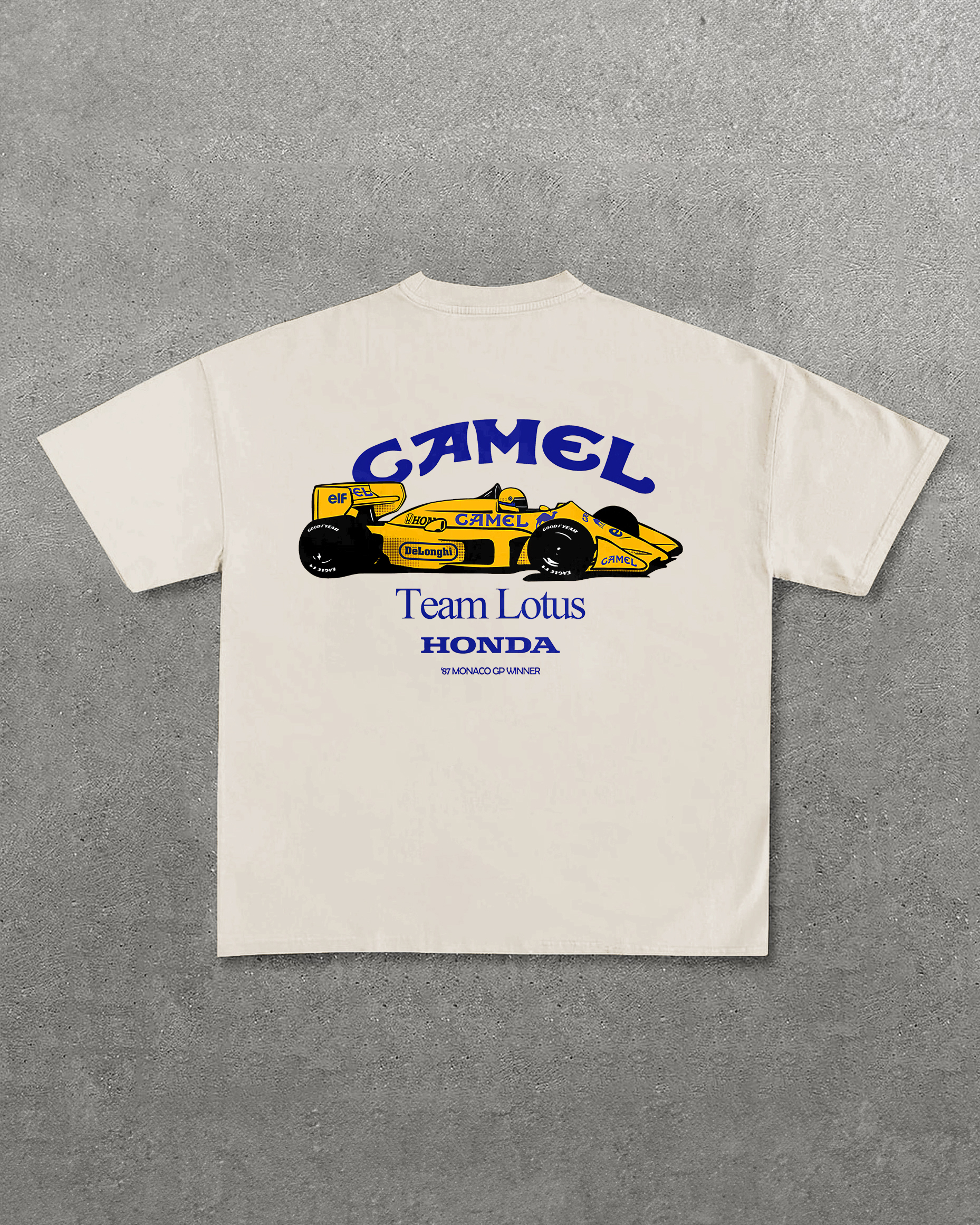 Camel Team Lotus Honda Printed Unisex T-Shirt Image - 7