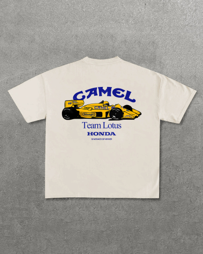 Camel Team Lotus Honda Printed Unisex T-Shirt Image - 7