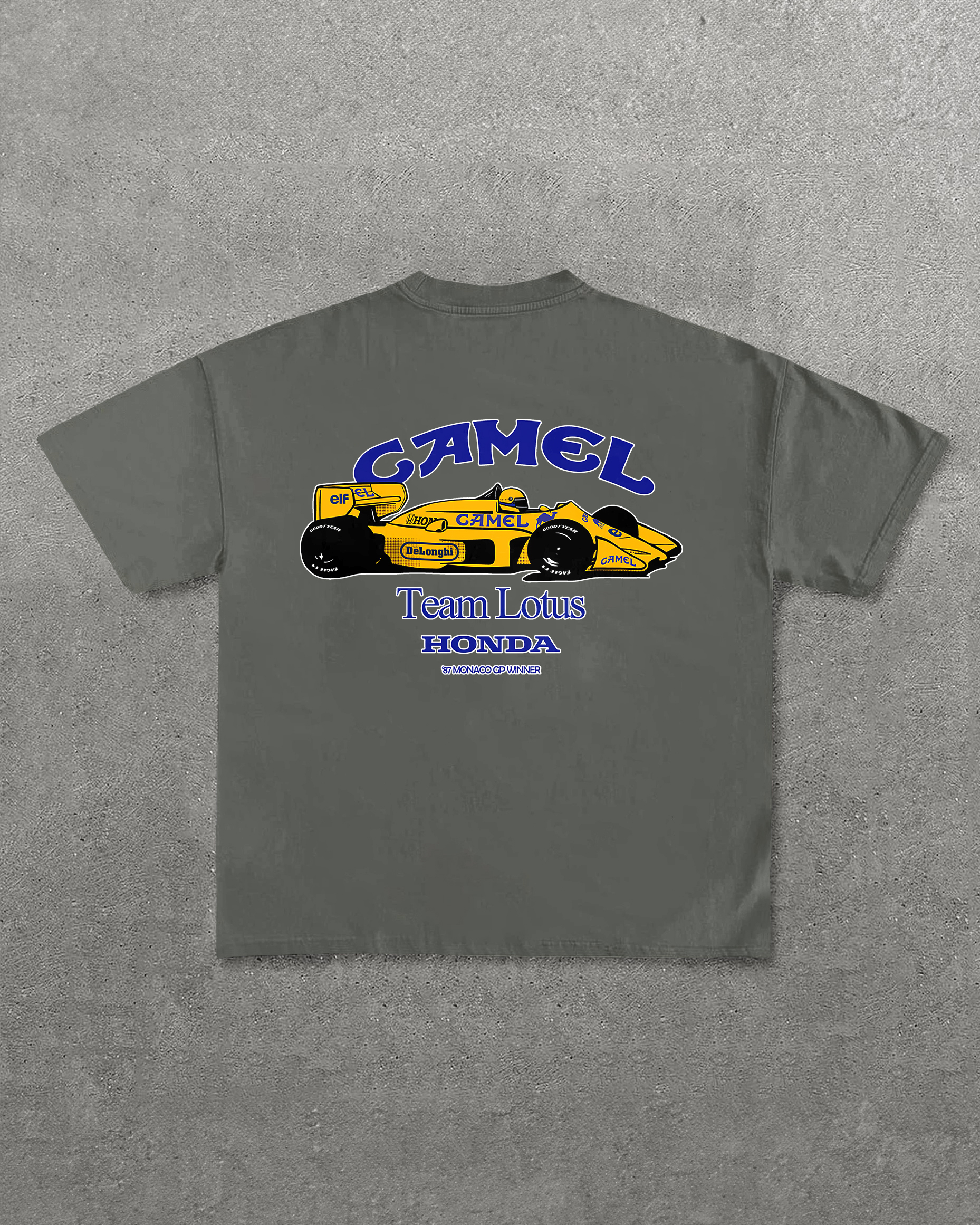 Camel Team Lotus Honda Printed Unisex T-Shirt Image - 11