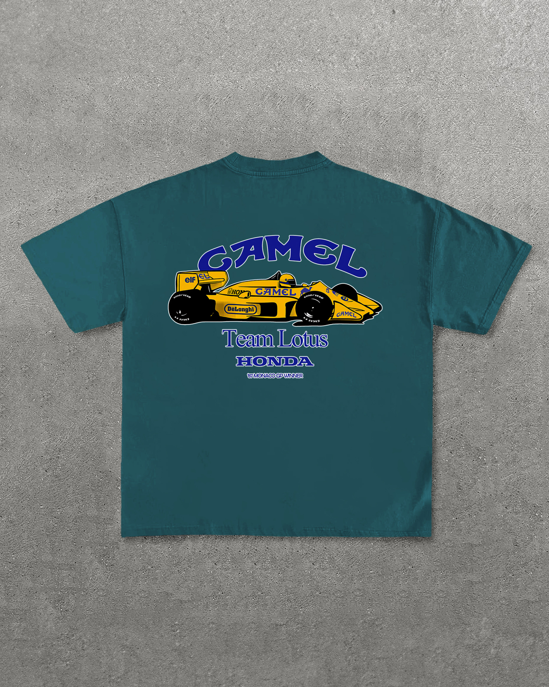 Camel Team Lotus Honda Printed Unisex T-Shirt Image - 9