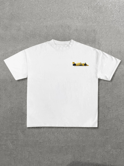 Ayrton Senna Monaco 87 Printed Unisex T-Shirt Image - 2