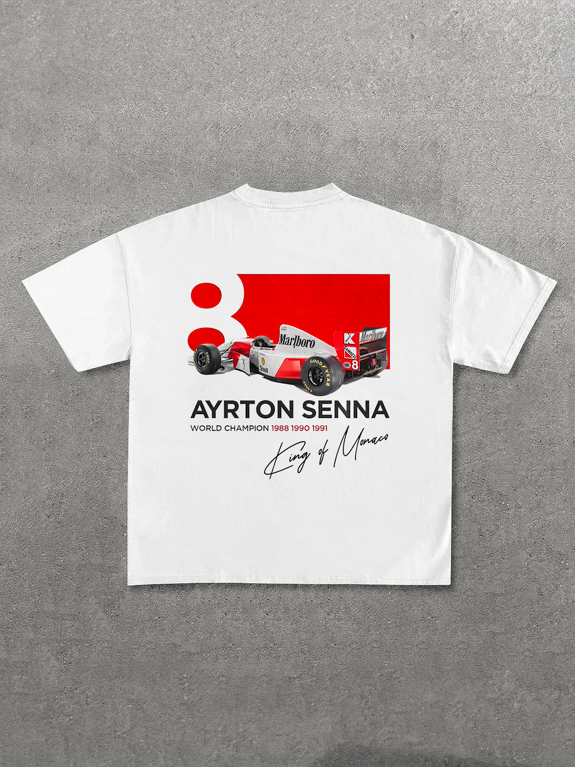 Ayrton Senna World Champion Printed Unisex T-Shirt Image - 1