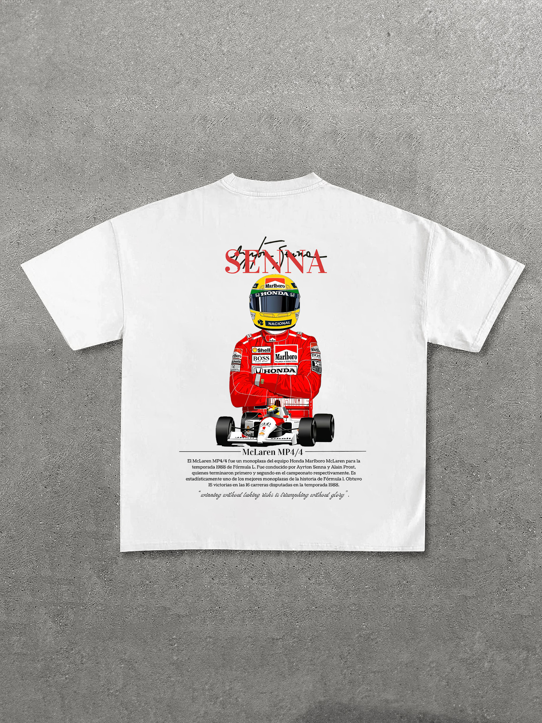 Ayrton Senna Printed Unisex T-Shirt Image - 1