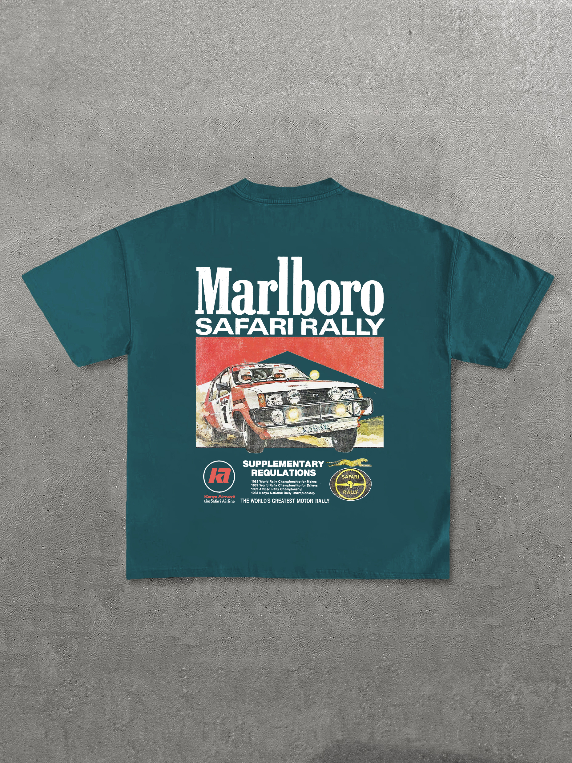 Marlboro Safari Rally Printed Unisex T-Shirt Image - 17