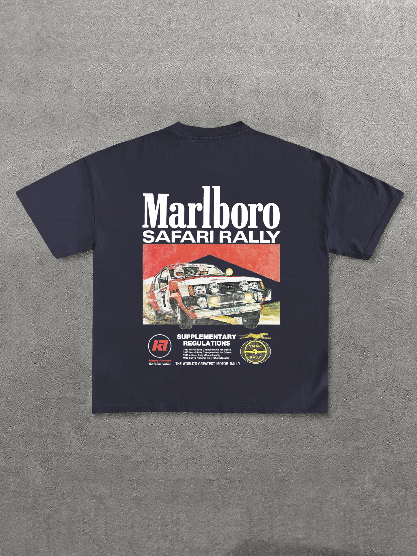 Marlboro Safari Rally Printed Unisex T-Shirt Image - 5