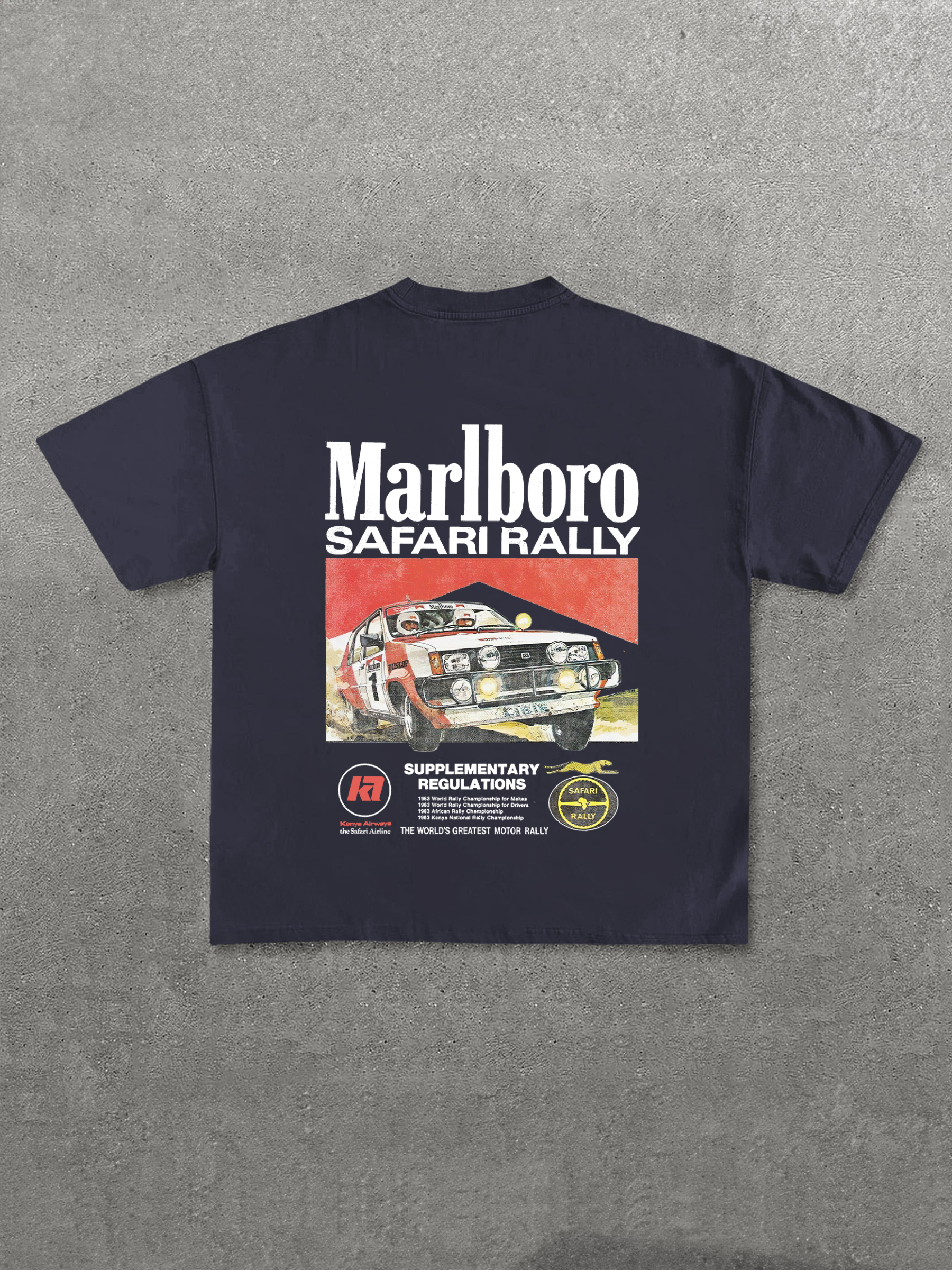 Marlboro Safari Rally Printed Unisex T-Shirt Image - 5