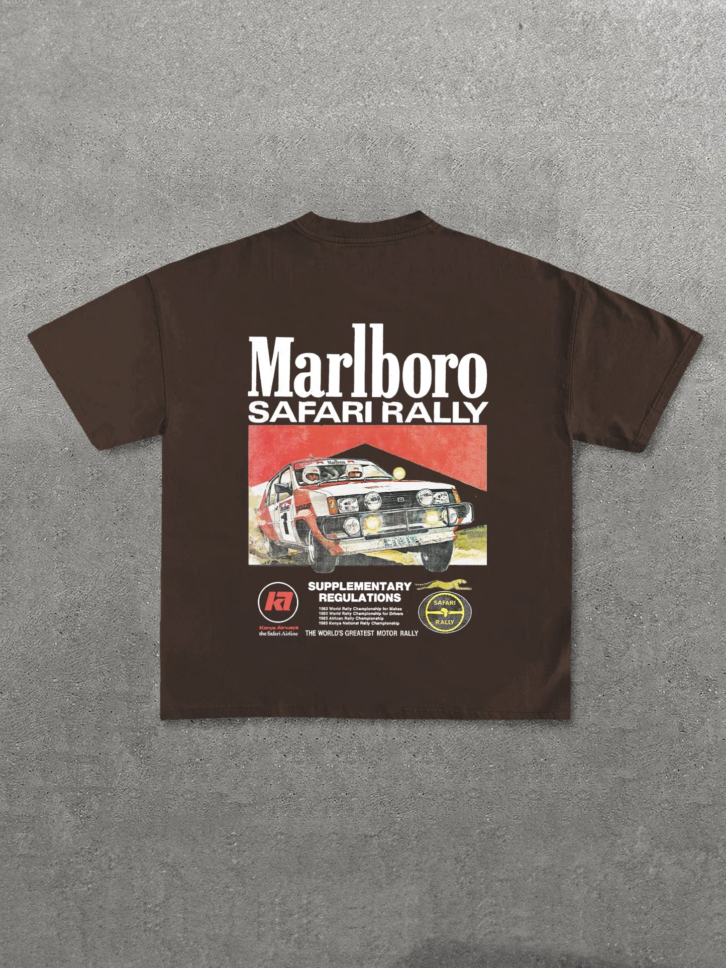 Marlboro Safari Rally Printed Unisex T-Shirt Image - 7