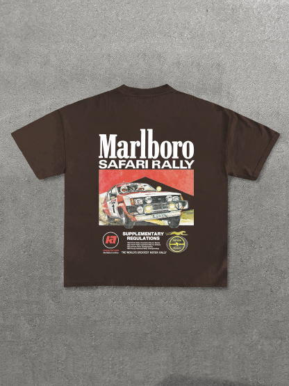 Marlboro Safari Rally Printed Unisex T-Shirt Image - 7