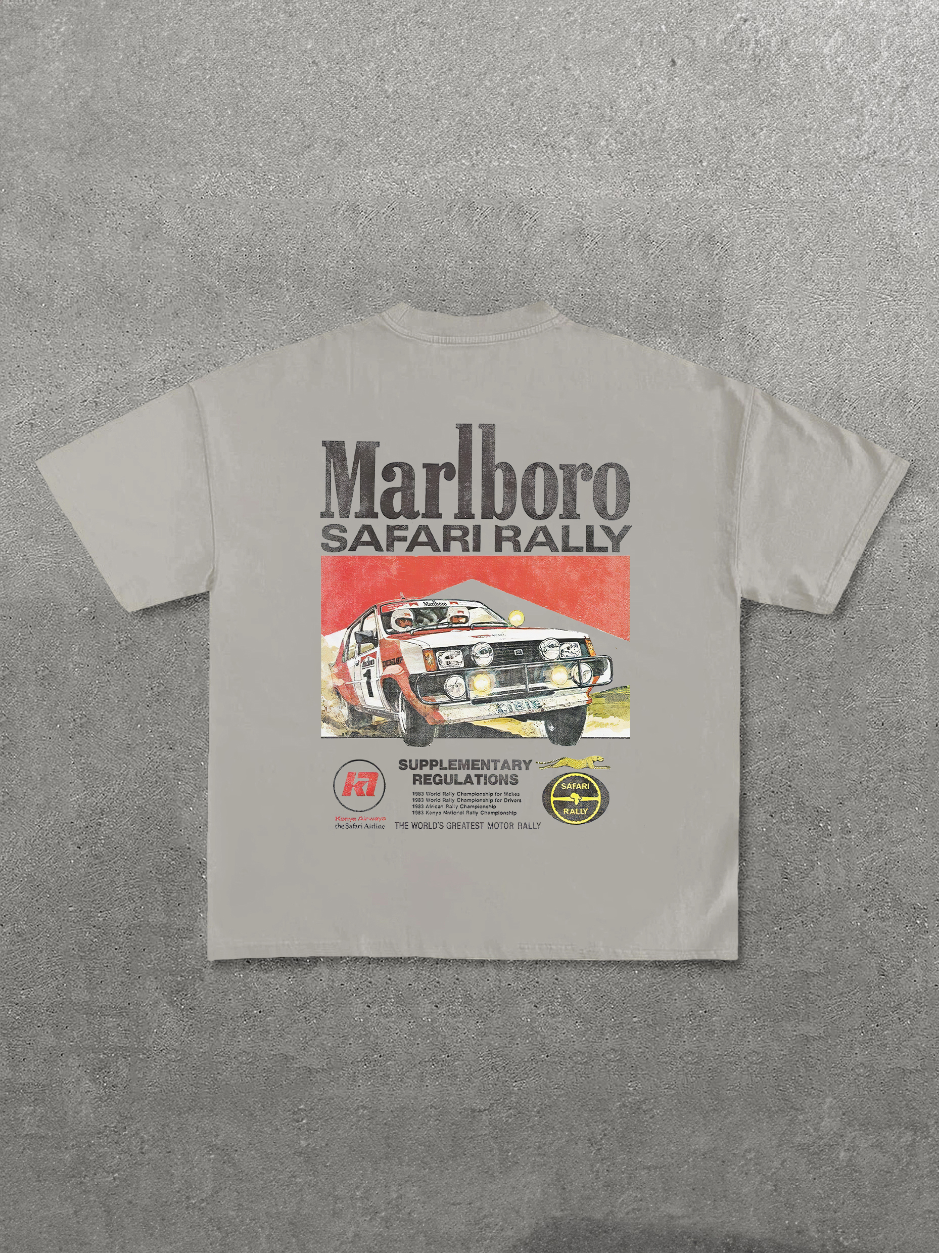 Marlboro Safari Rally Printed Unisex T-Shirt Image - 15