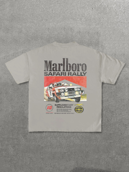 Marlboro Safari Rally Printed Unisex T-Shirt Image - 15
