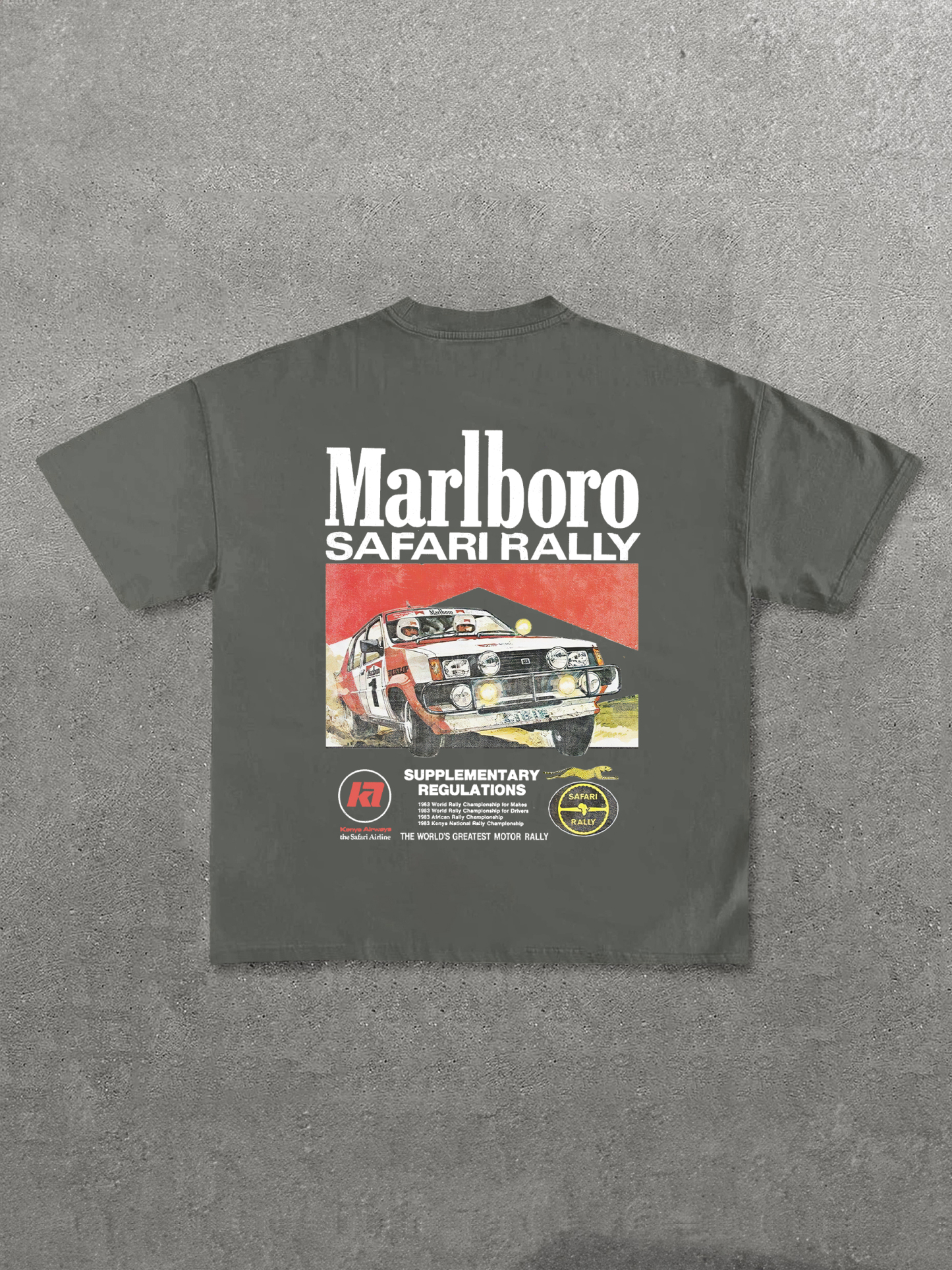 Marlboro Safari Rally Printed Unisex T-Shirt Image - 13
