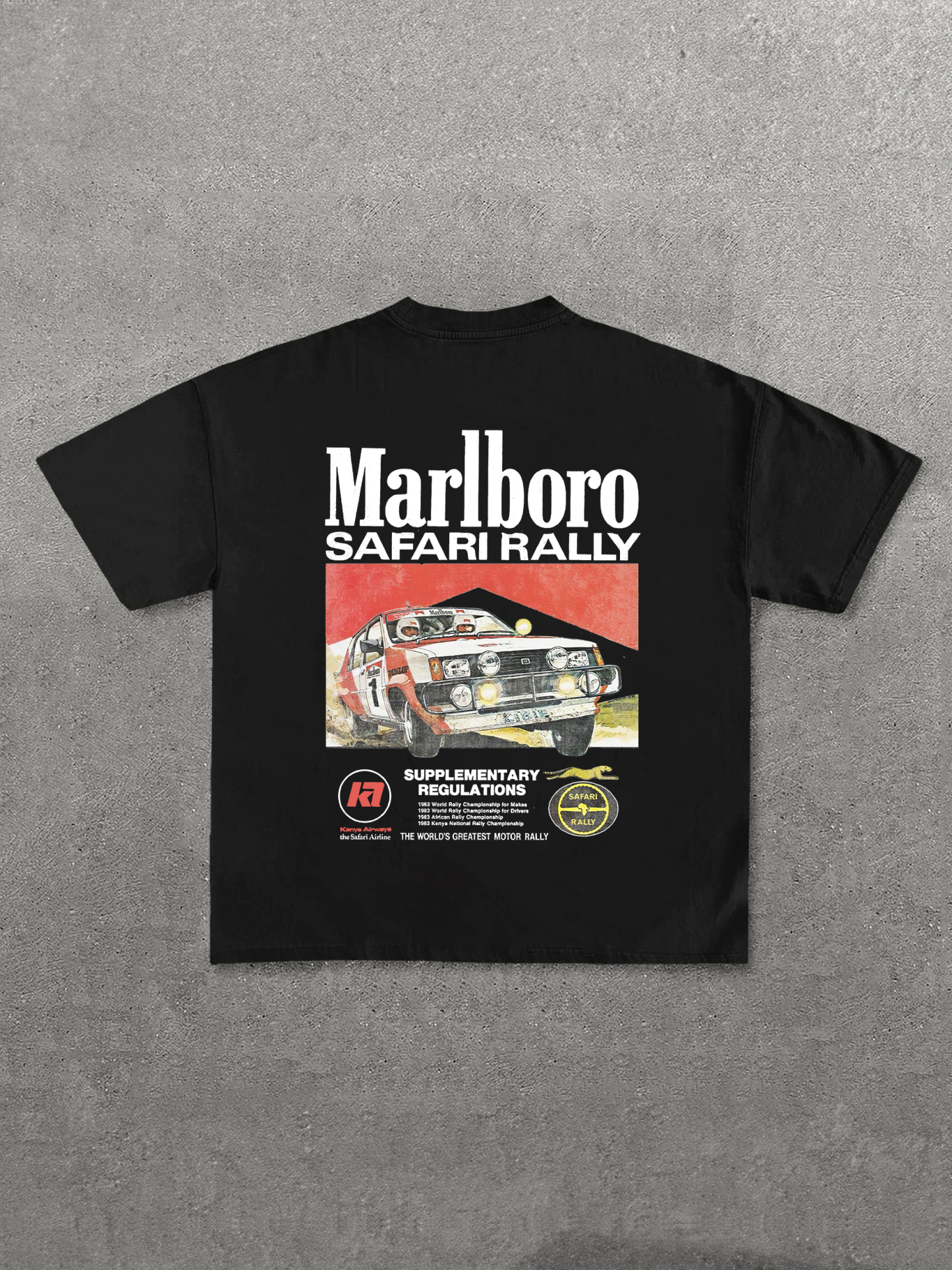 Marlboro Safari Rally Printed Unisex T-Shirt Image - 3