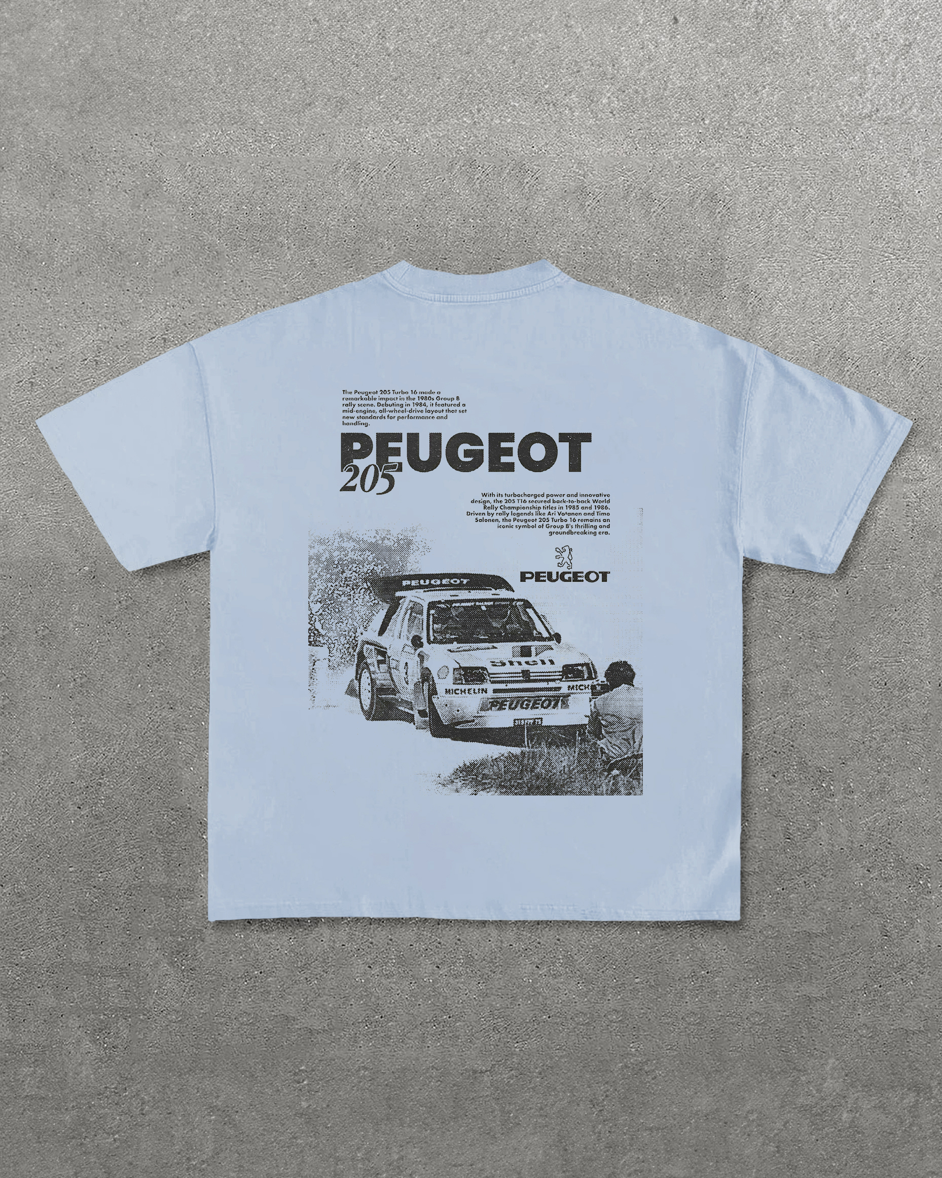 Peugeot 205 Printed Unisex T-Shirt Image - 3