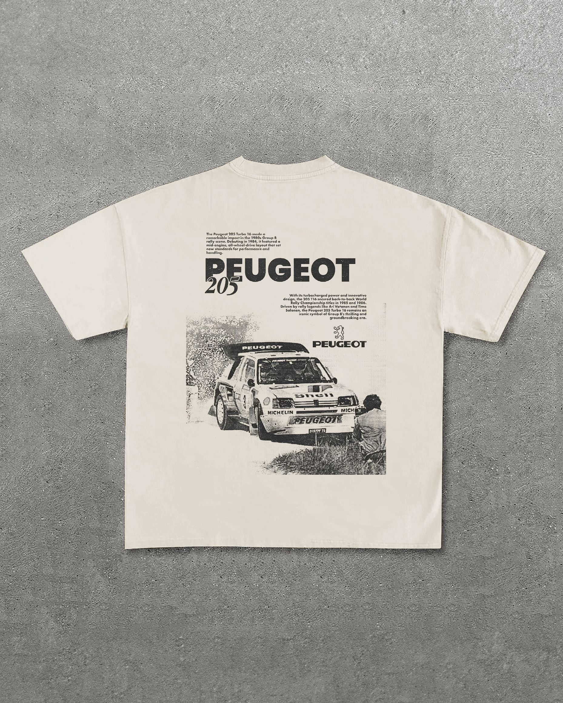 Peugeot 205 Printed Unisex T-Shirt Image - 5