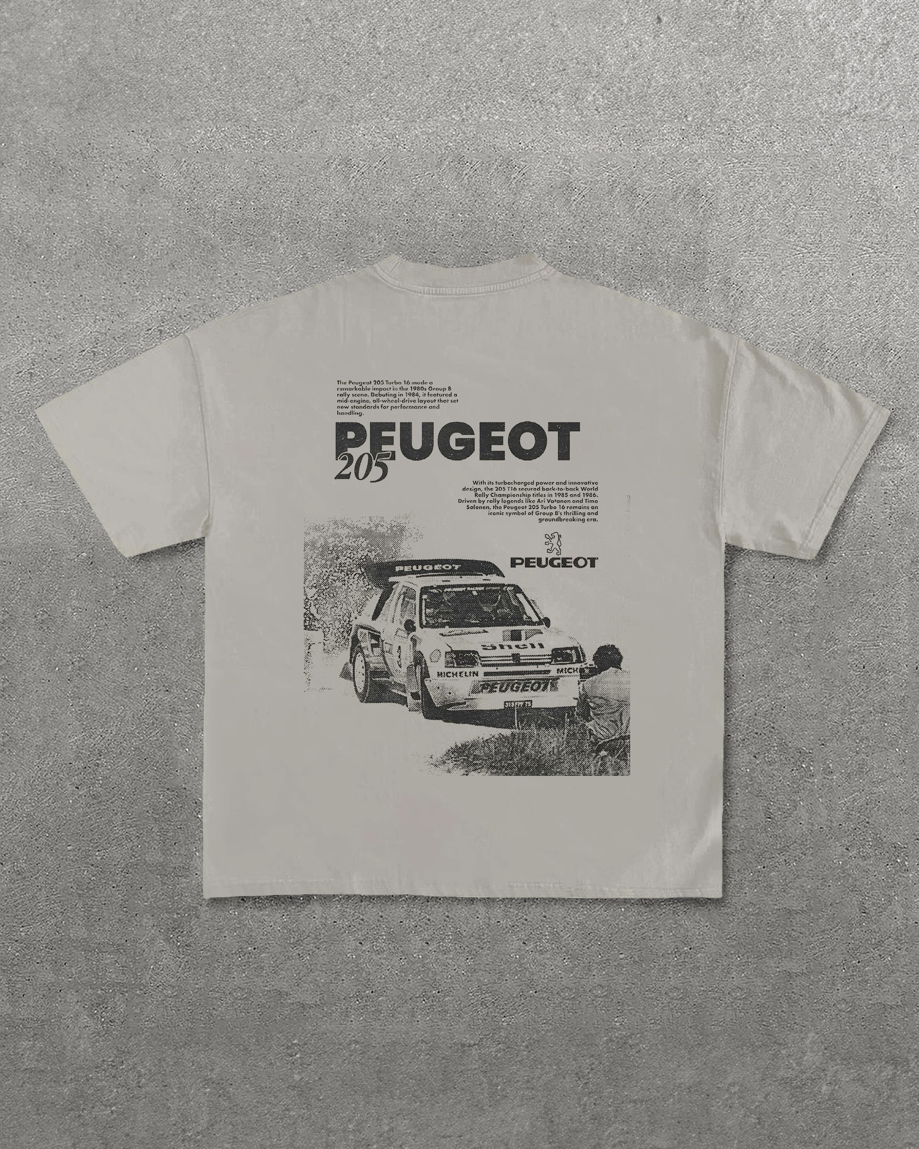 Peugeot 205 Printed Unisex T-Shirt Image - 7
