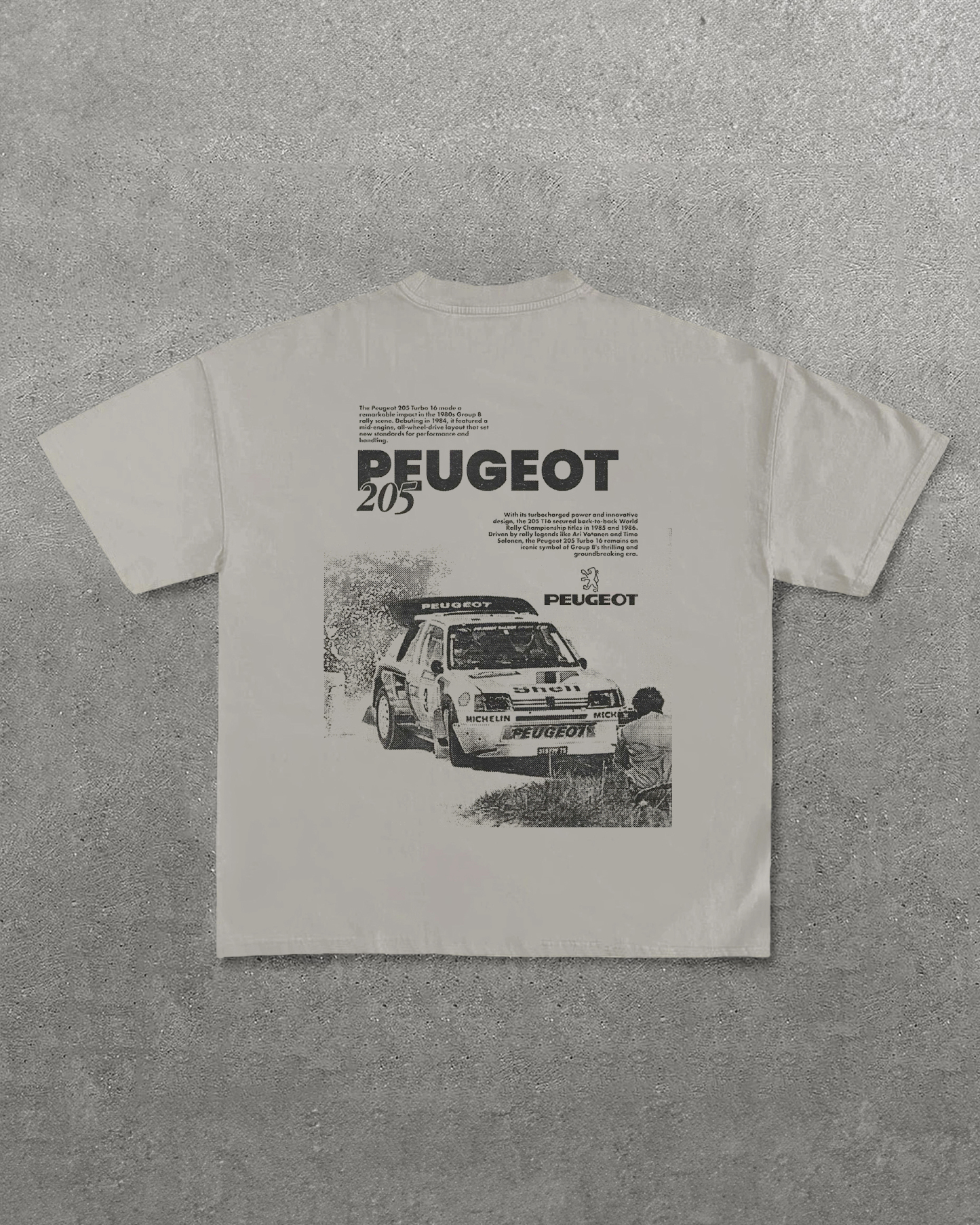 Peugeot 205 Printed Unisex T-Shirt Image - 7