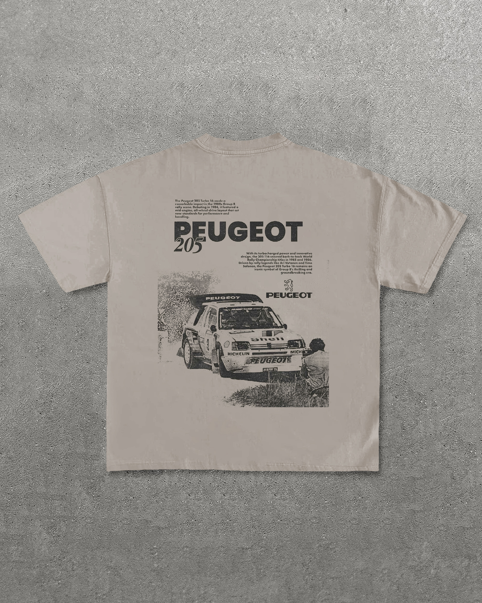 Peugeot 205 Printed Unisex T-Shirt Image - 9
