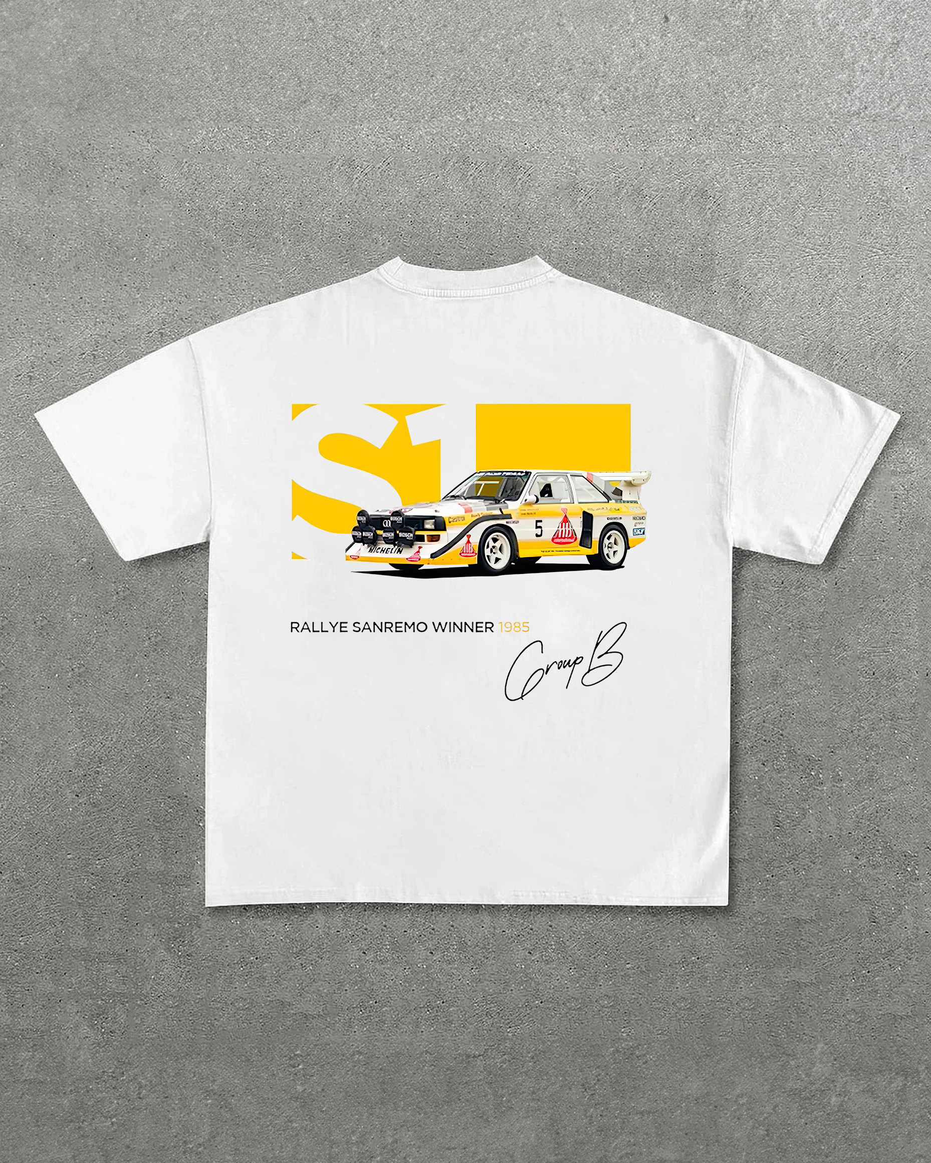 Rallye Sanremo Winner 1985 Printed Oversized Unisex T-shirts Image - 1