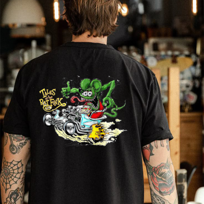 Tales Of The Rat Fink Printed Unisex T-shirt Image - 2