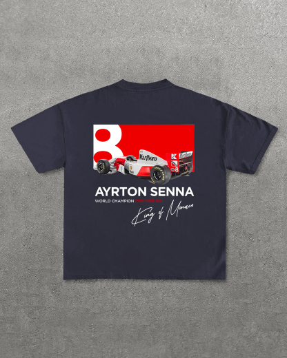 Ayrton Senna World Champion Printed Unisex T-Shirt Image - 9