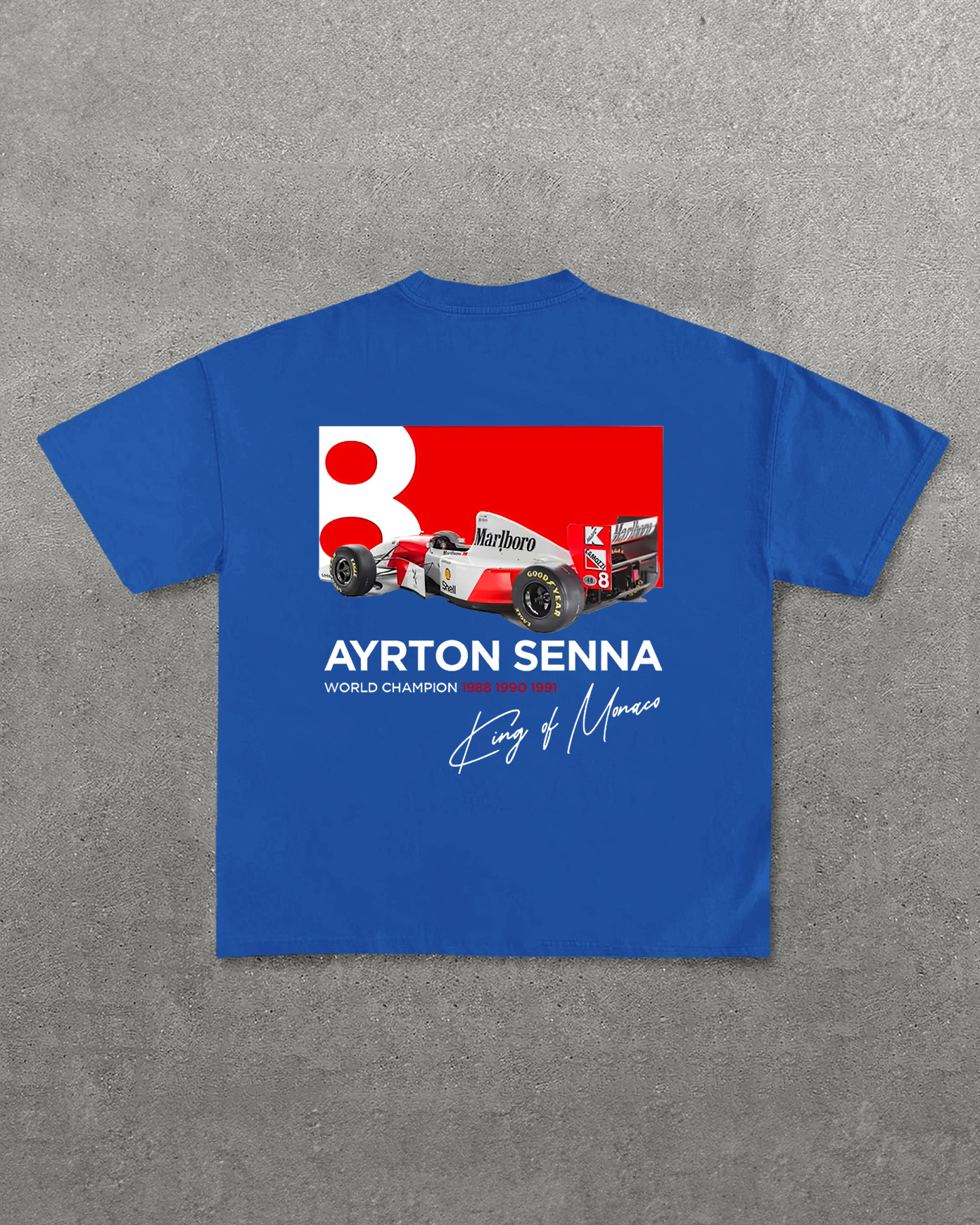 Ayrton Senna World Champion Printed Unisex T-Shirt Image - 11