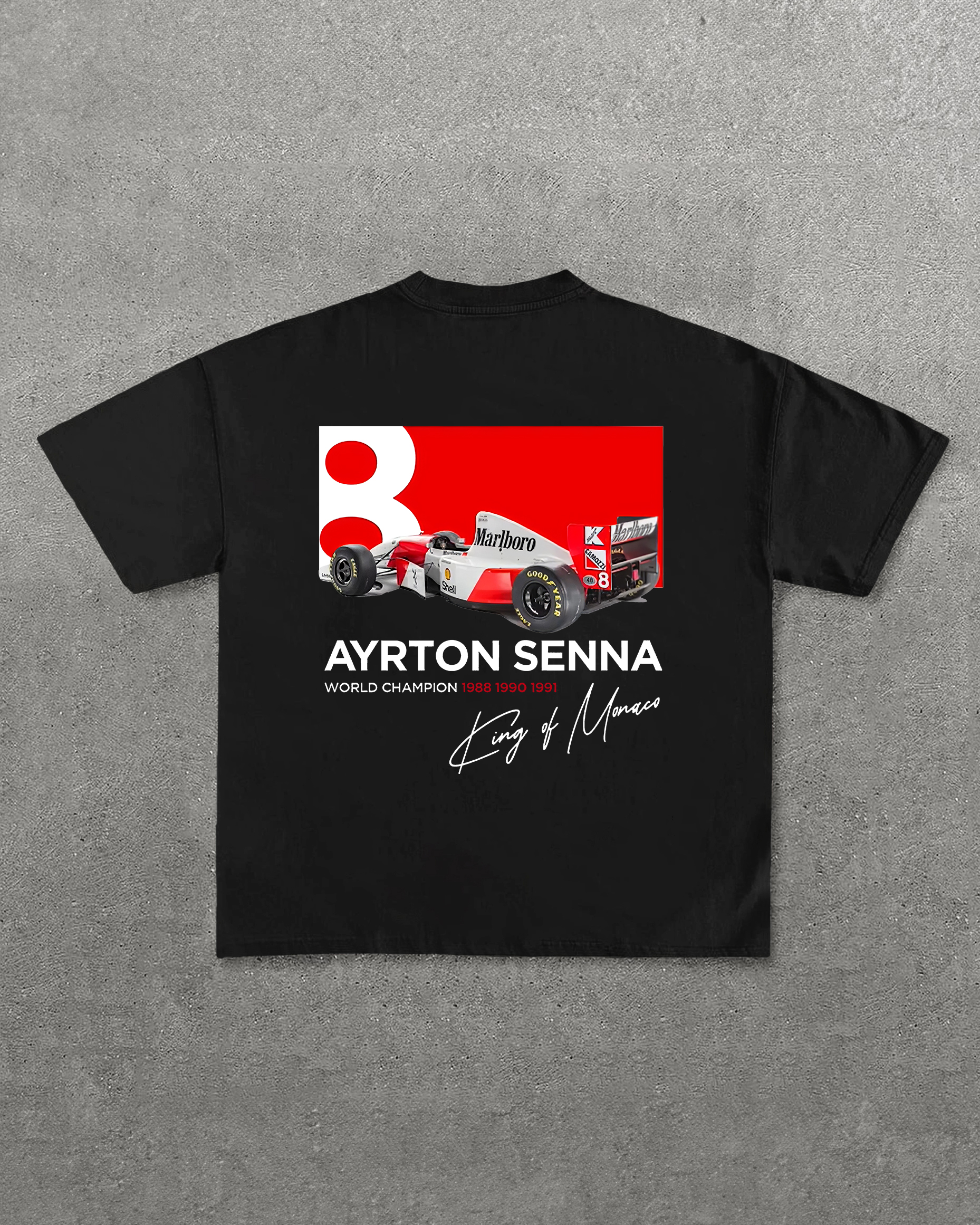 Ayrton Senna World Champion Printed Unisex T-Shirt Image - 3