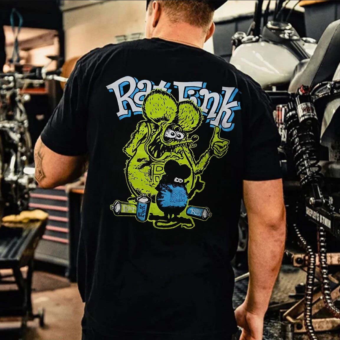 Rat Fink Printed Unisex Oversized T-shirt Image - 6