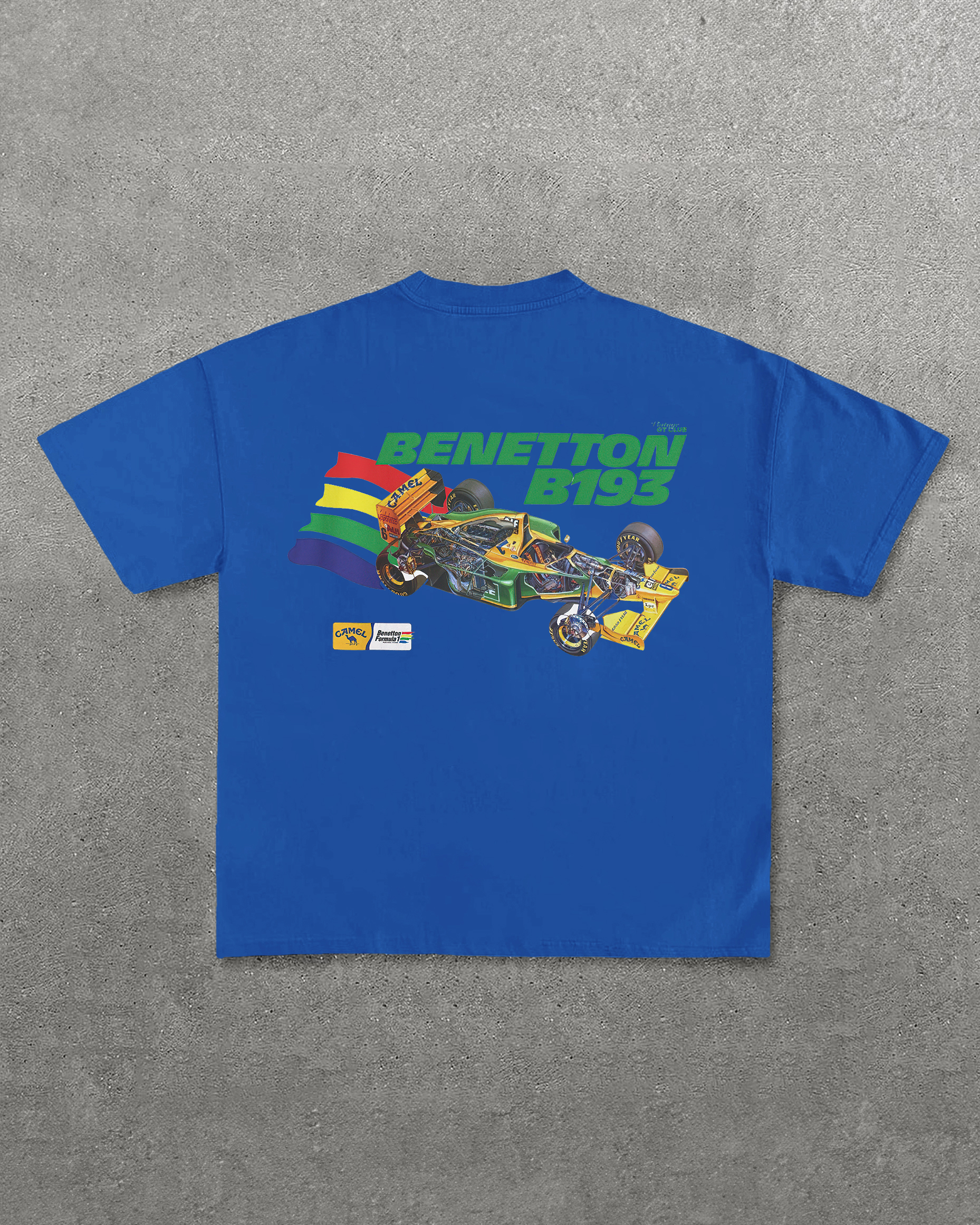 Benetton B193 Printed Unisex T-Shirt Image - 7