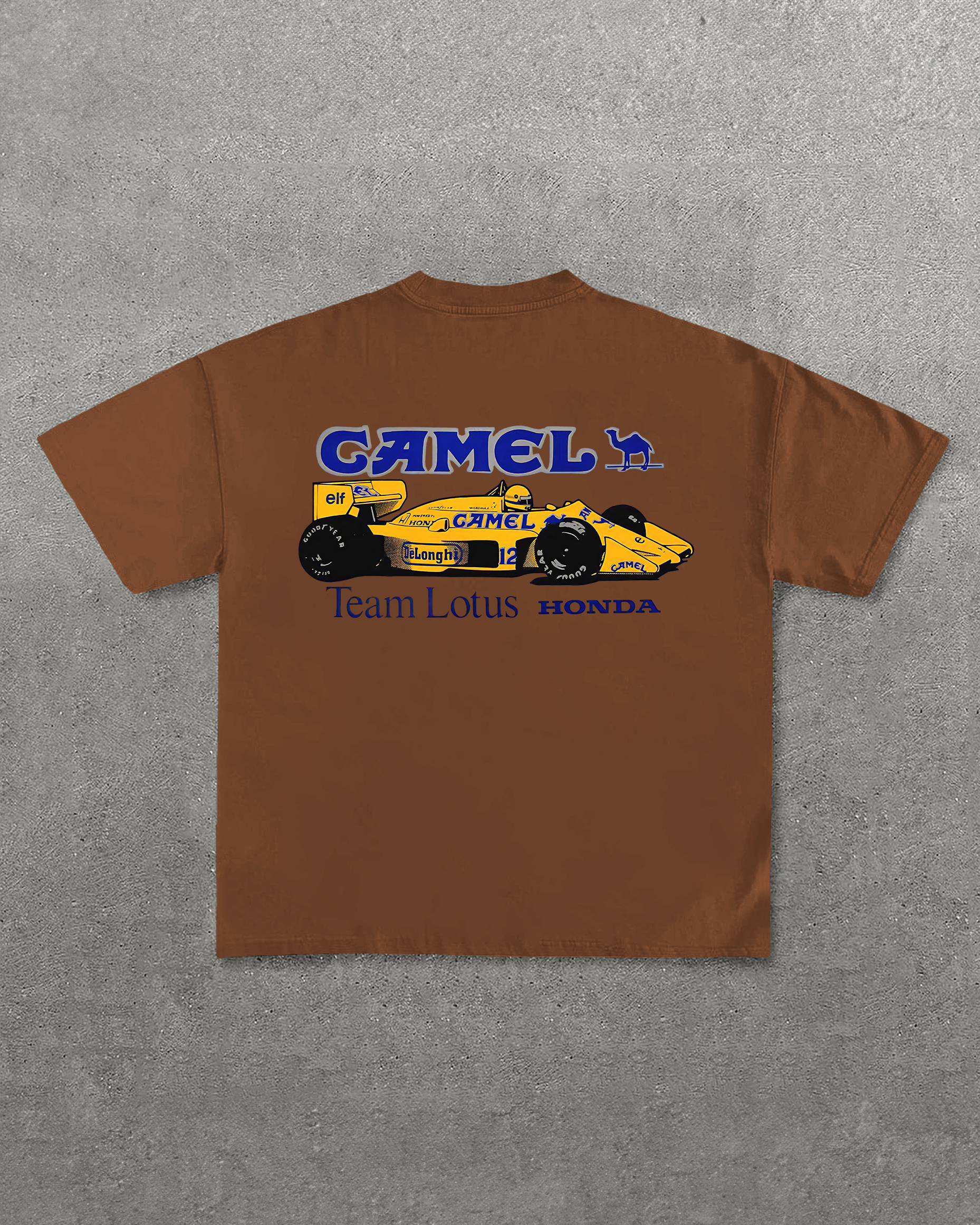 Camel Team Lotus Honda Printed Unisex T-Shirt Image - 7