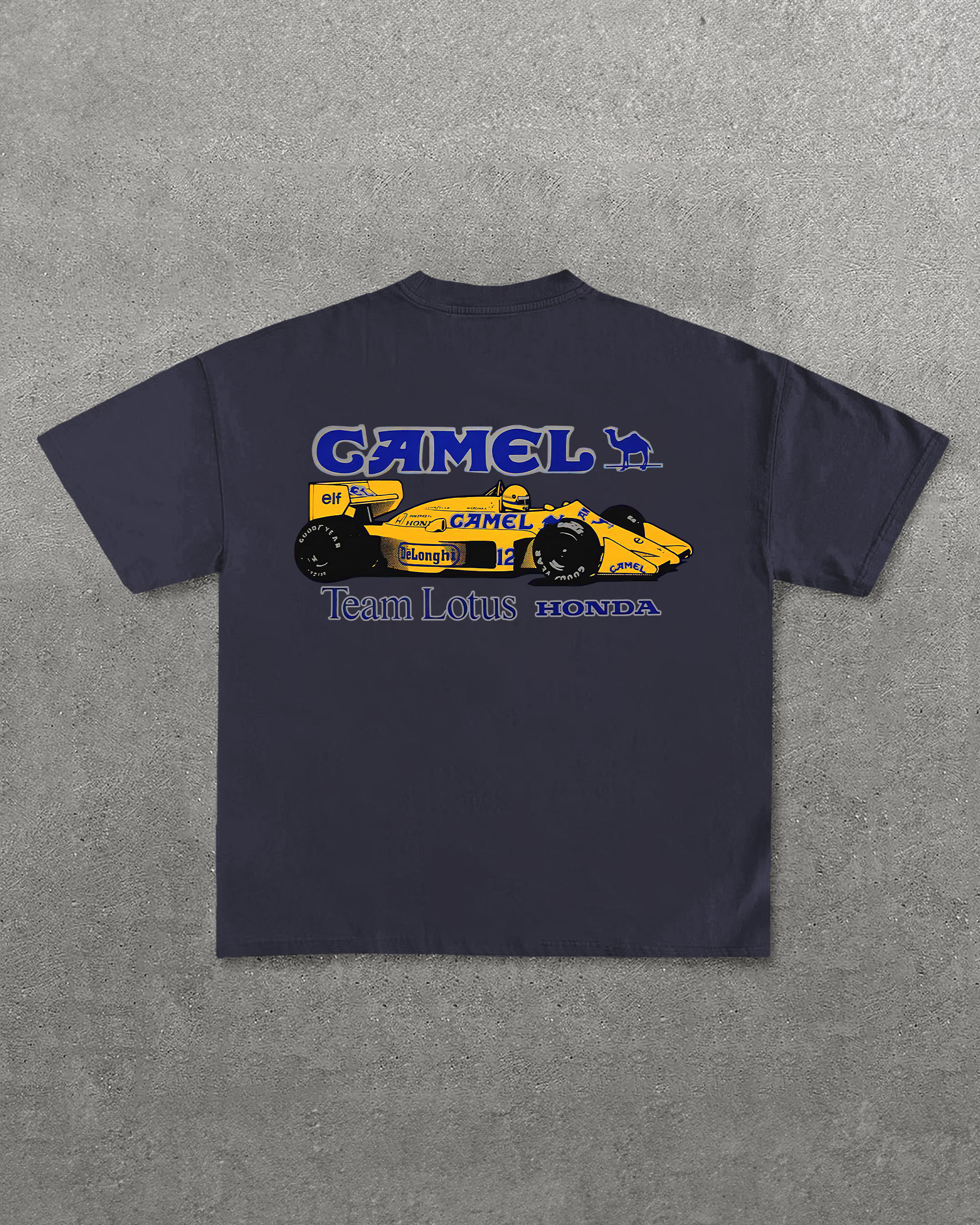 Camel Team Lotus Honda Printed Unisex T-Shirt Image - 9
