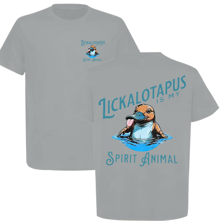 Lickalotapus Is My Spirit Animal Printed Men's T-shirt