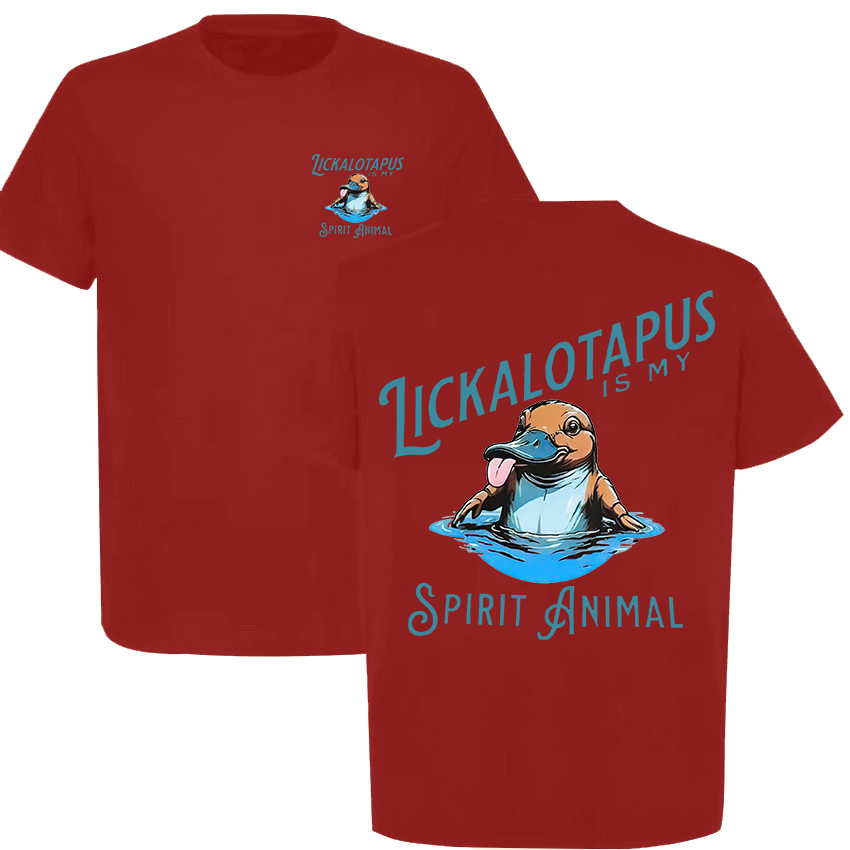Lickalotapus Is My Spirit Animal Printed Men's T-shirt