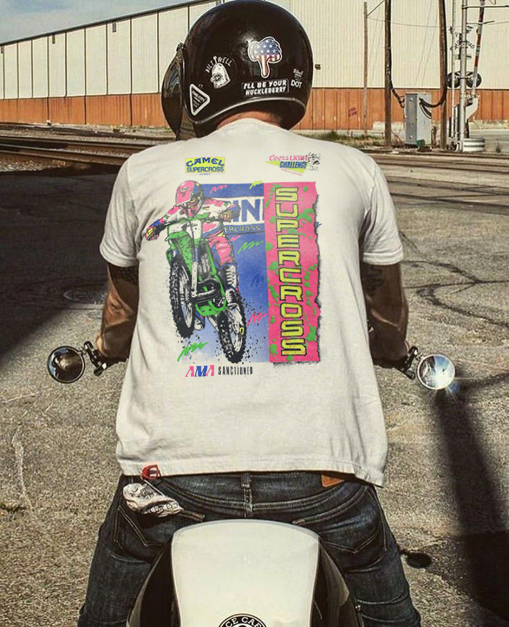 Camel Supercross Printed Men's T-shirt Image - 11