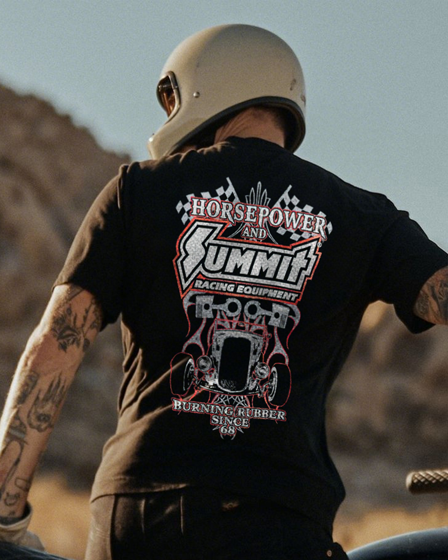 Horsepower And Summit Racing Equipment Printed Unisex Oversized T-shirt Image - 2