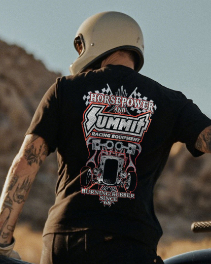 Horsepower And Summit Racing Equipment Printed Unisex Oversized T-shirt Image - 2