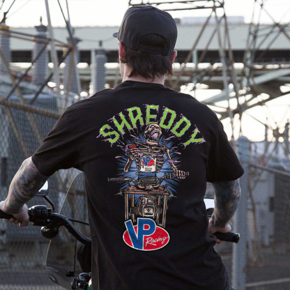Shreddy VP Racing Printed Unisex Oversized T-shirt Image - 2