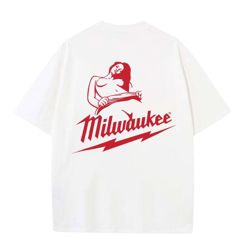 Milwaukee Printed Oversized Unisex T-shirts Image - 2