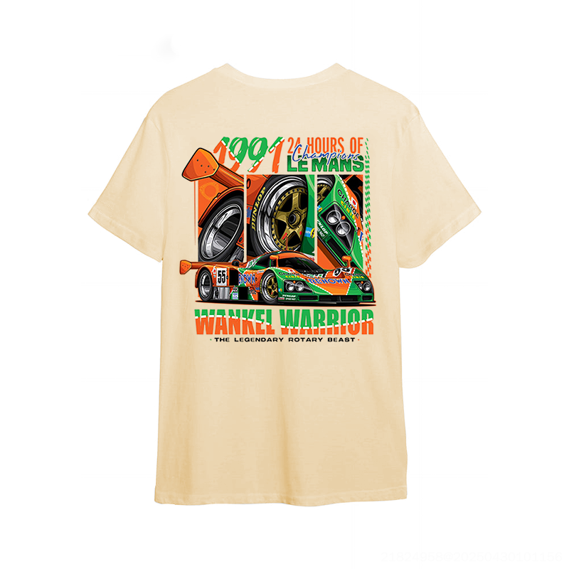 Wankel Warrior Printed Oversized Unisex T-shirts Image - 7