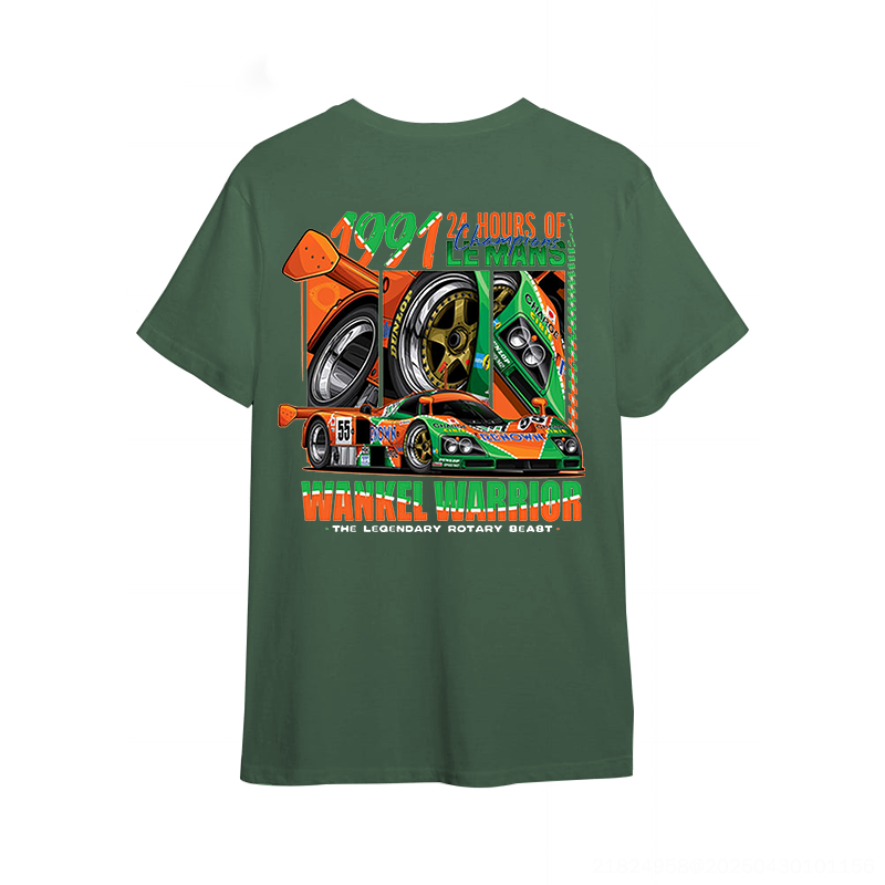 Wankel Warrior Printed Oversized Unisex T-shirts Image - 5