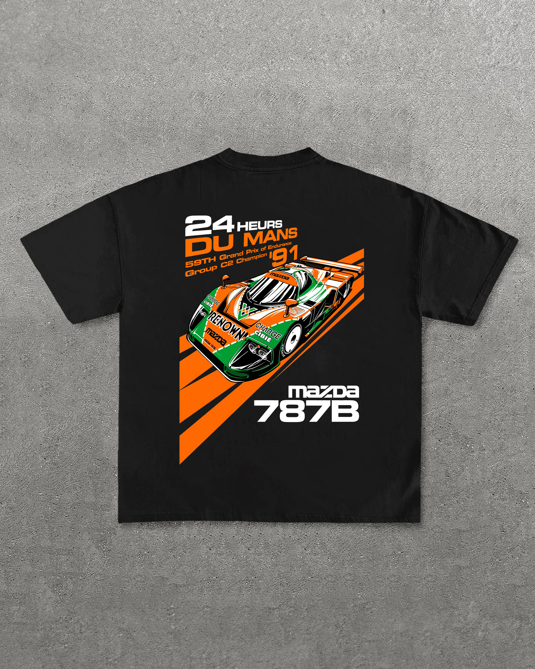Mazda 787 Printed Oversized Unisex T-shirts