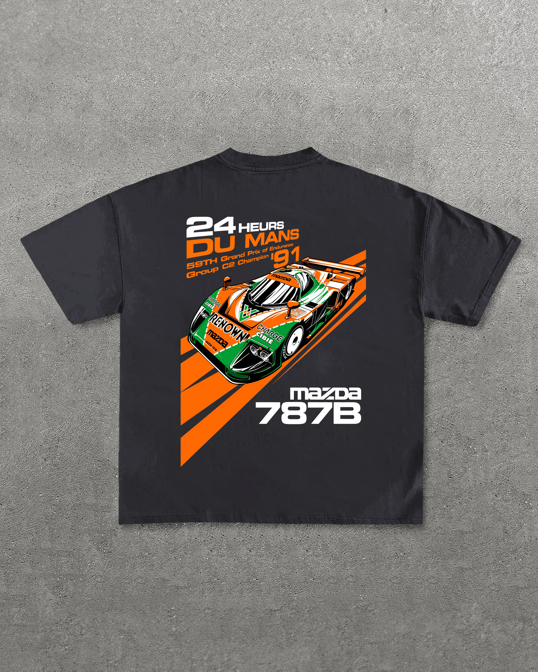 Mazda 787 Printed Oversized Unisex T-shirts Image - 5