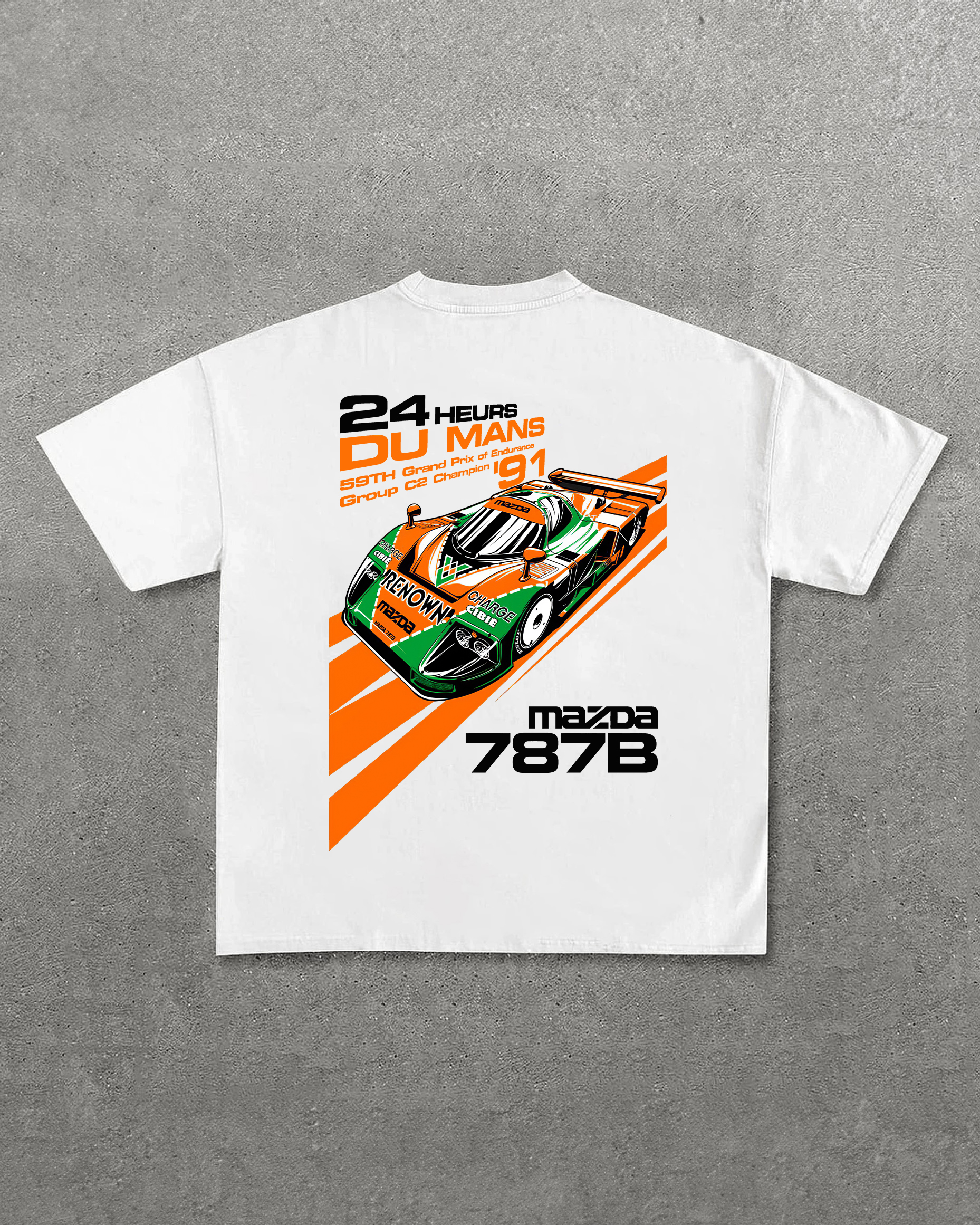 Mazda 787 Printed Oversized Unisex T-shirts Image - 7