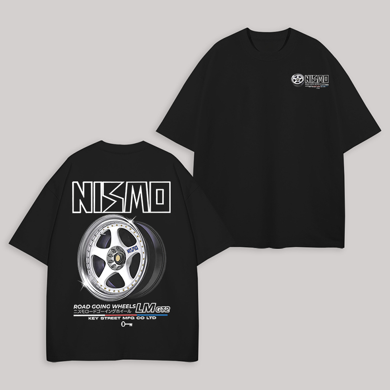 NISMO Road-Going Wheels Printed Unisex Oversized T-shirt Image - 1