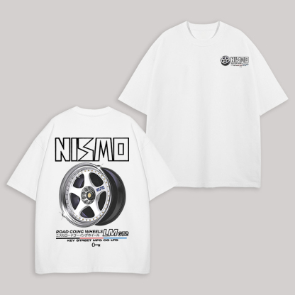 NISMO Road-Going Wheels Printed Unisex Oversized T-shirt Image - 2