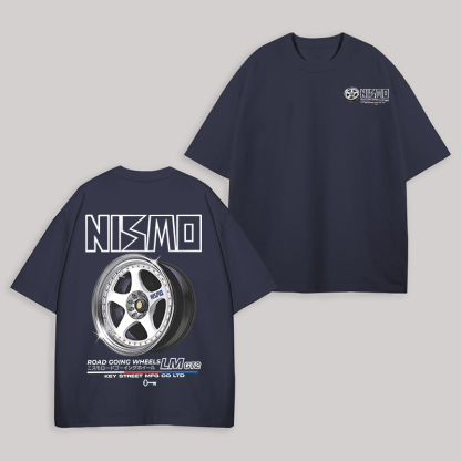 NISMO Road-Going Wheels Printed Unisex Oversized T-shirt Image - 4